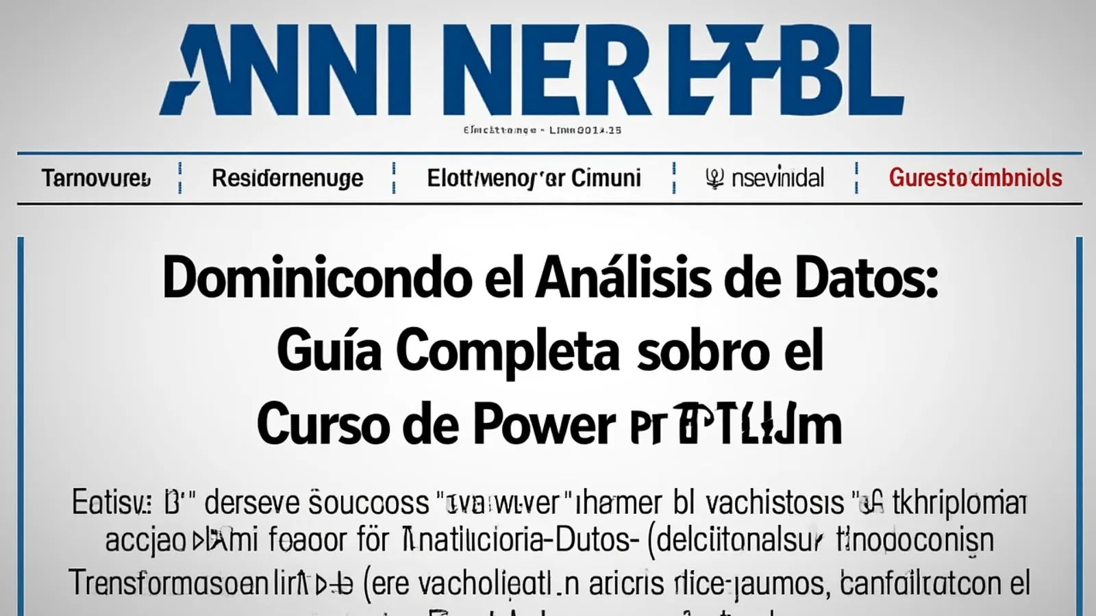 Dominando el Análisis de Datos: Guía Completa sobre el Curso de Power BI en Lima